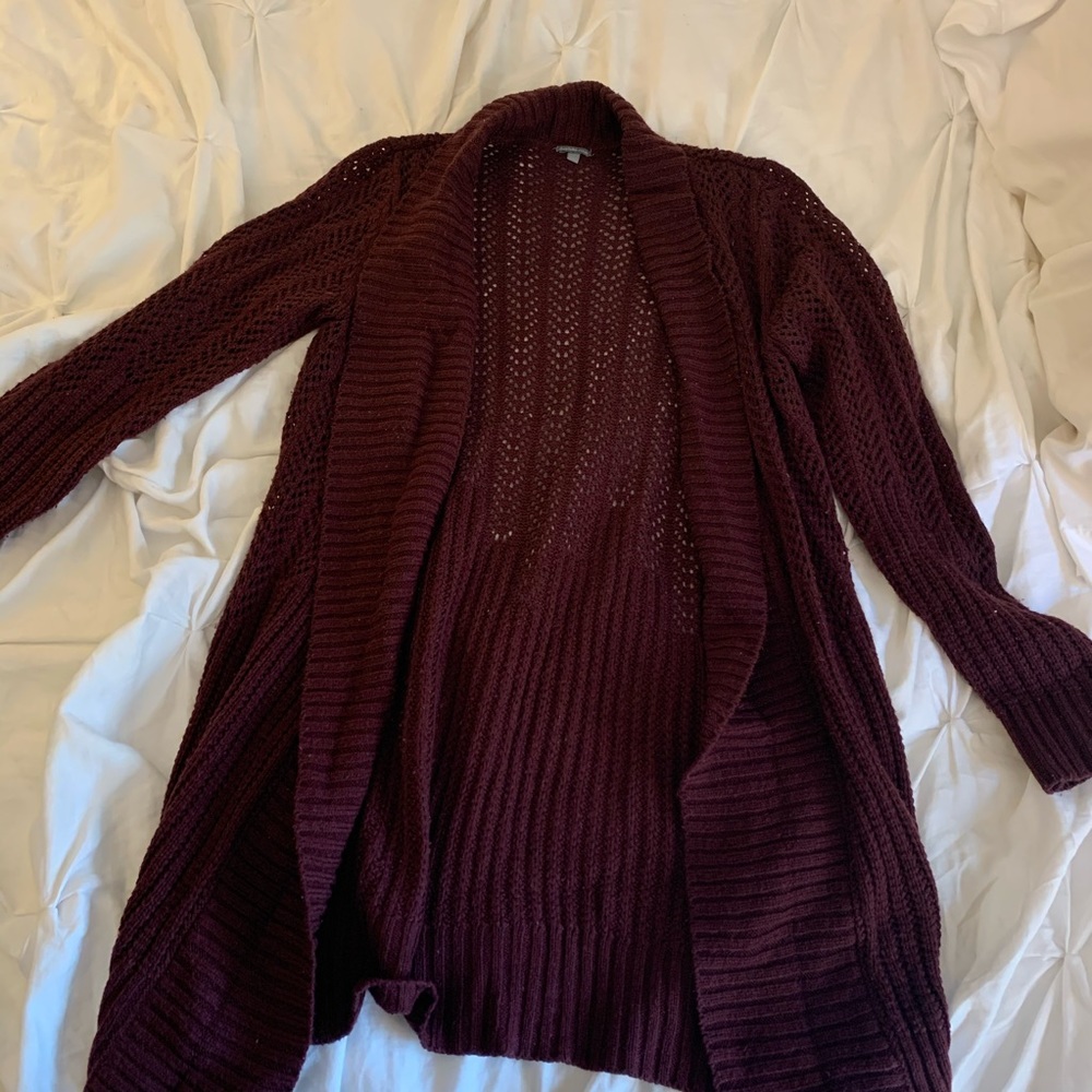 Burgundy Cardigan - Picture 2 of 4